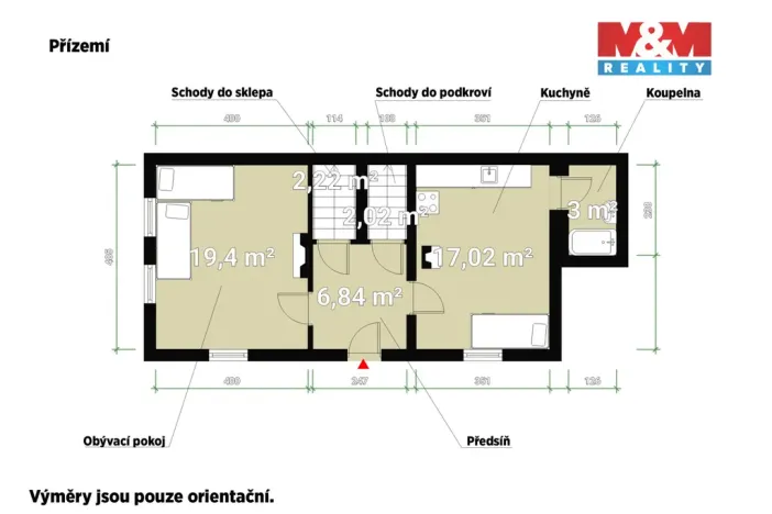 Prodej rodinného domu, Třeboc, 87 m2