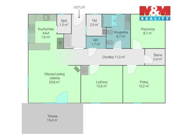 Prodej rodinného domu, Medlovice, 96 m2