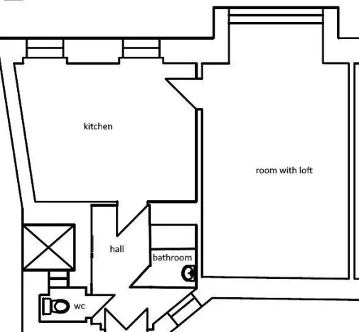 Pronájem bytu 1+1, Praha - Malá Strana, Újezd, 49 m2