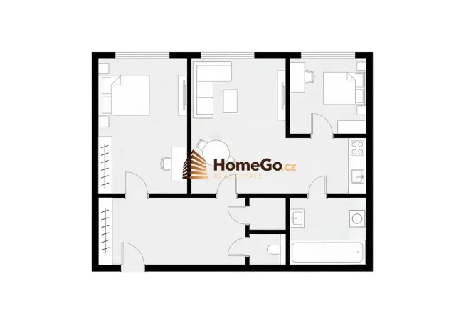 Pronájem bytu 3+kk, Praha - Nusle, Žateckých, 76 m2