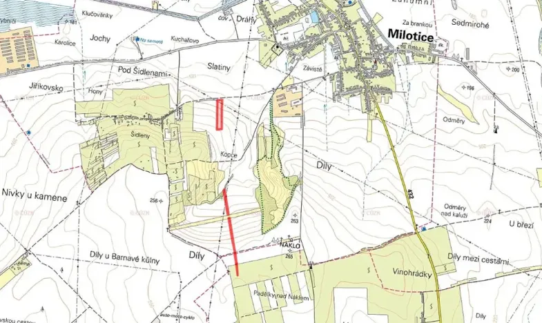 Prodej podílu pole, Milotice, 7763 m2