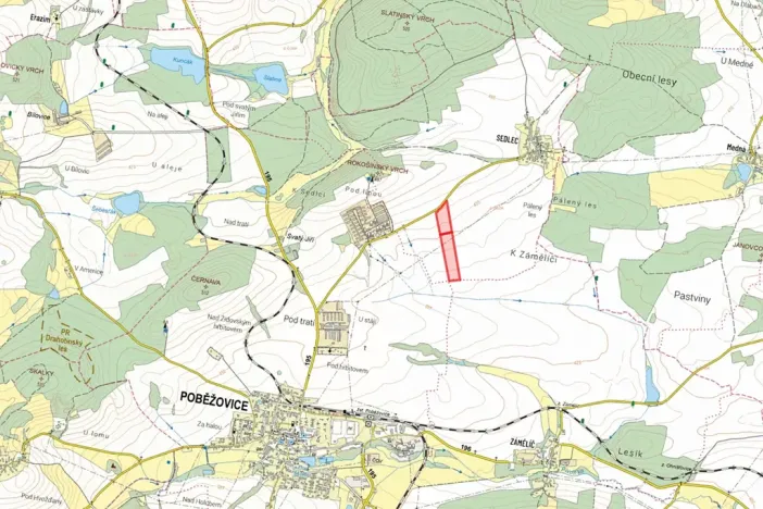 Prodej pole, Poběžovice, 28823 m2