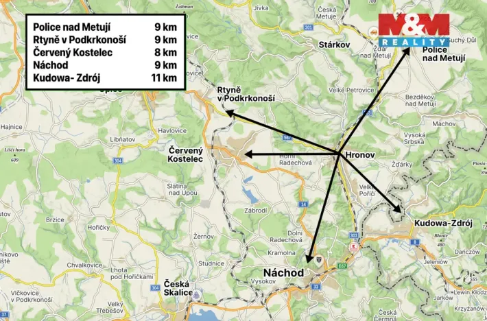Prodej bytu 1+1, Hronov, Jiráskova, 39 m2