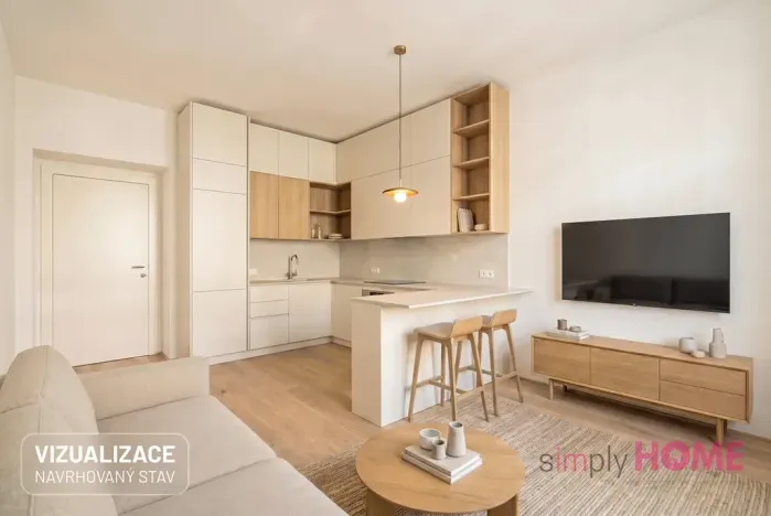 Prodej bytu 2+kk, Praha - Nusle, Táborská, 57 m2