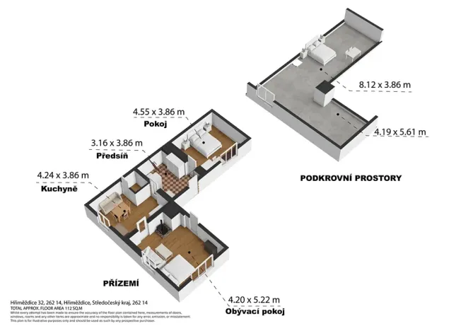 Prodej rodinného domu, Hřiměždice, 96 m2