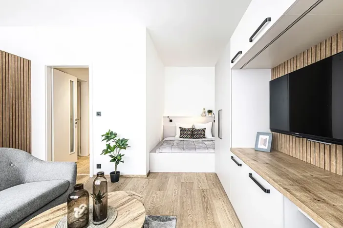 Pronájem bytu 1+kk, Praha - Karlín, Pobřežní, 31 m2