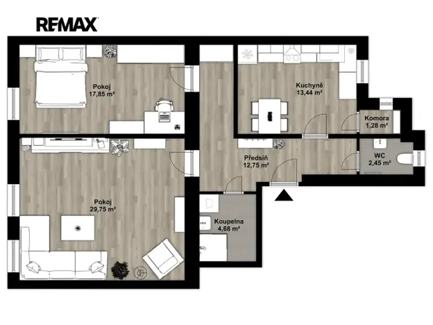 Pronájem bytu 2+1, Plzeň, Koterovská, 82 m2