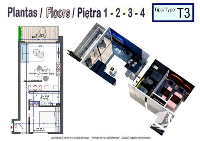 Prodej bytu 2+kk, Torrevieja, Španělsko, 42 m2