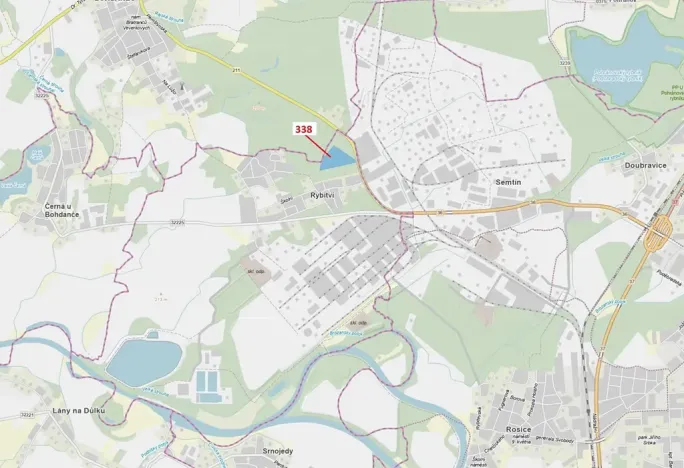 Dražba lesa, Rybitví, 37060 m2