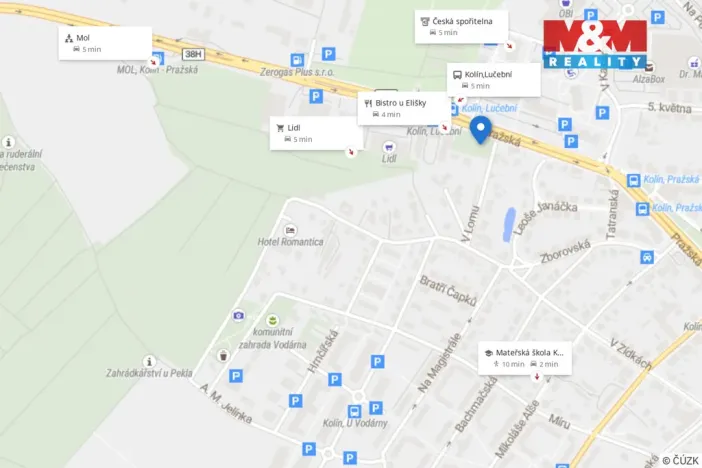 Pronájem bytu 1+kk, Kolín - Kolín II, Pražská, 37 m2