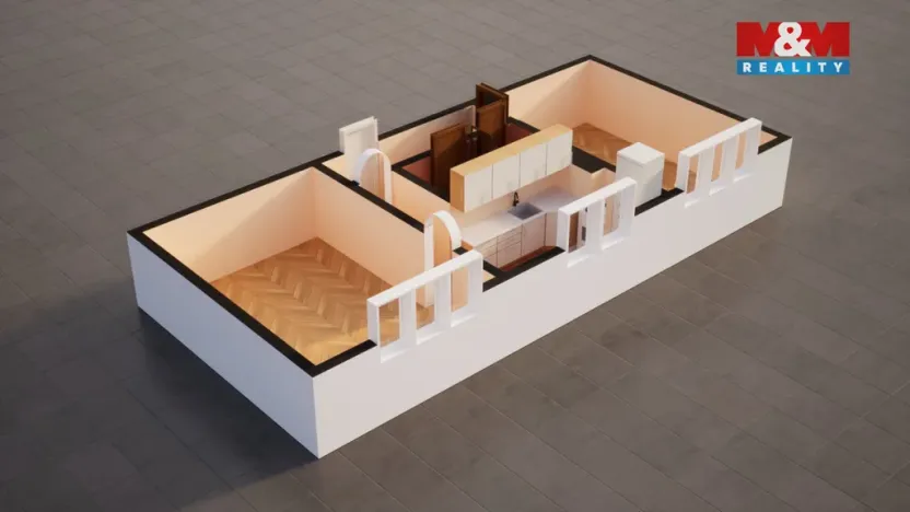 Prodej bytu 2+1, Teplice - Řetenice, V břízkách, 49 m2