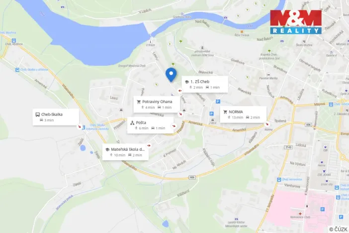 Prodej bytu 3+1, Cheb, Lesní, 63 m2