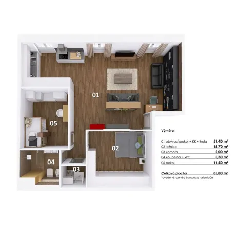 Prodej atypického bytu, Praha - Troja, Povltavská, 86 m2