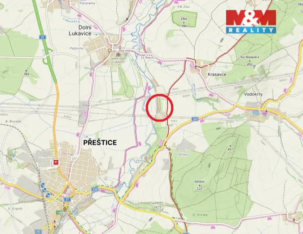 Pronájem zahrady, Přeštice, 611 m2