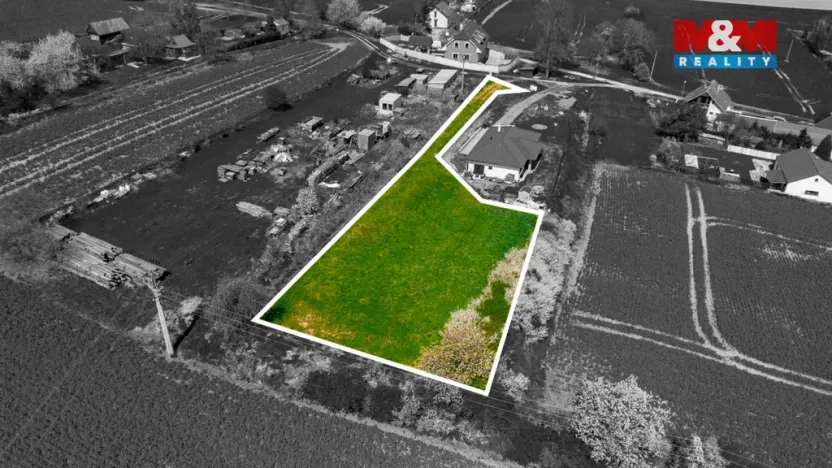 Prodej pozemku pro bydlení, Týn nad Vltavou - Hněvkovice na levém břehu Vltavy, 1869 m2