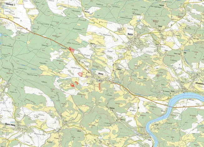 Prodej pole, Obory, 35508 m2