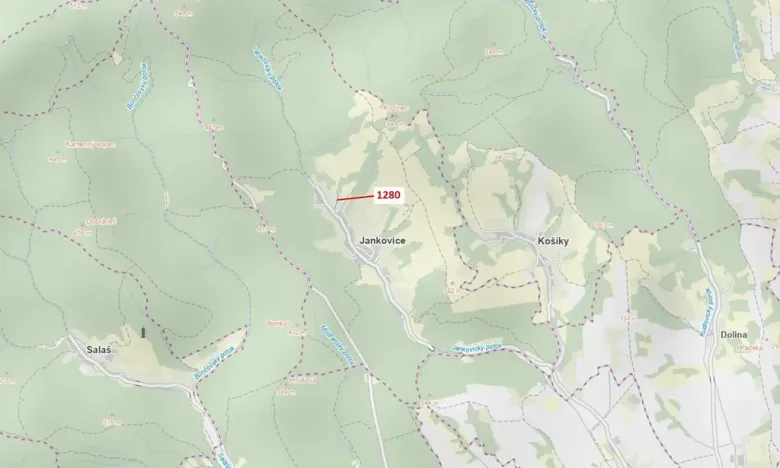 Dražba pozemku, Jankovice, 461 m2