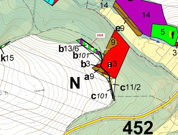 Dražba lesa, Chotýšany, 1841 m2