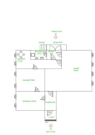 Pronájem obchodního prostoru, Rožnov pod Radhoštěm, 1. máje, 133 m2