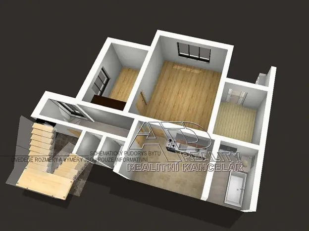 Pronájem bytu 2+1, České Budějovice, 70 m2