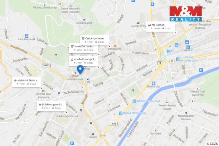 Prodej bytu 3+1, Náchod, Tyršova, 60 m2