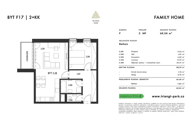 Prodej bytu 2+kk, Plzeň, Borská, 64 m2