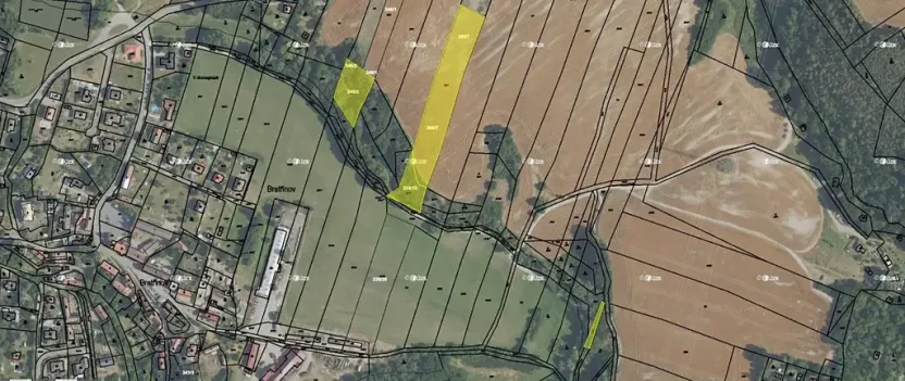 Prodej pole, Bratřínov, 8413 m2