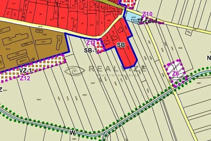 Prodej pozemku, Řípec, 6742 m2