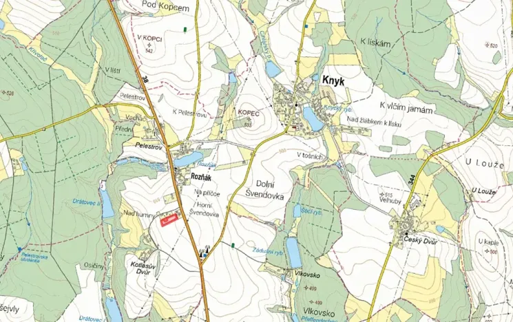 Prodej pole, Knyk, 1478 m2