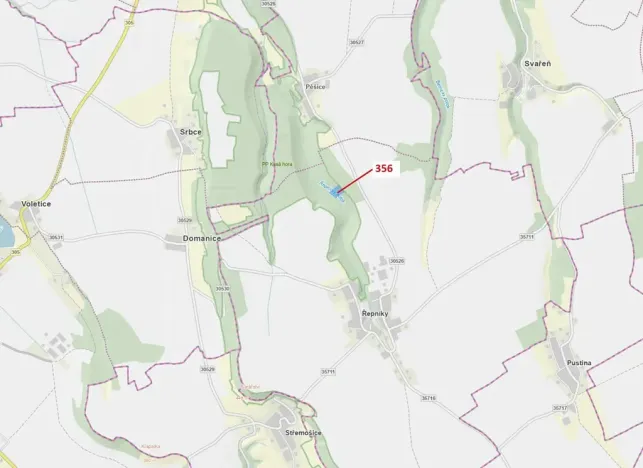 Dražba lesa, Řepníky, 6762 m2