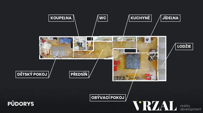 Prodej bytu 2+1, Praha - Bohnice, Toruňská, 67 m2