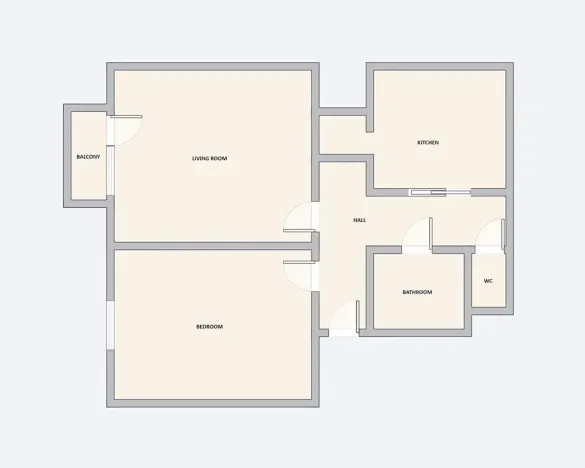 Pronájem bytu 2+1, Praha - Žižkov, Křivá, 50 m2