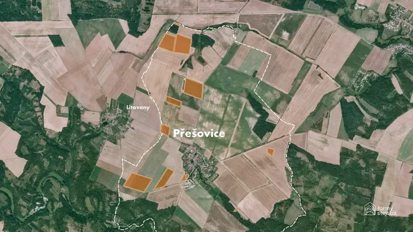 Prodej pole, Přešovice, 167268 m2
