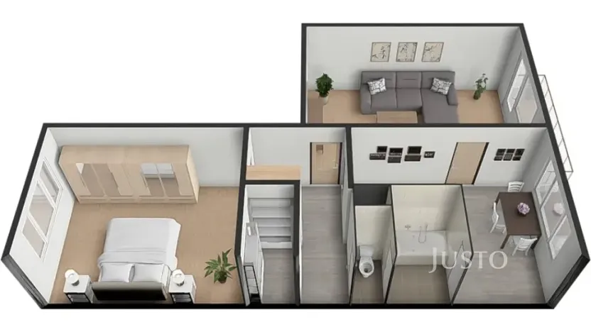 Prodej bytu 2+1, Písek, třída Přátelství, 60 m2