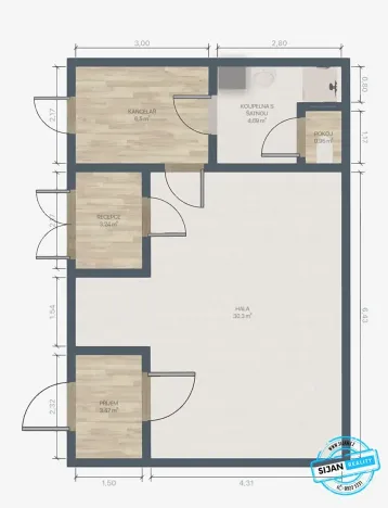 Prodej výrobních prostor, Brumovice, 60 m2