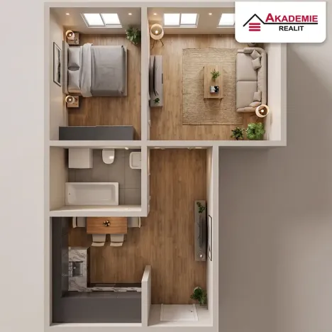 Prodej bytu 2+1, Brno, Bayerova, 50 m2