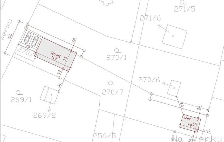 Prodej pozemku pro bydlení, Adamov, Na werku, 846 m2