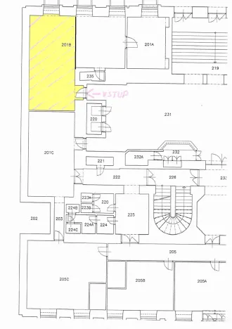Pronájem kanceláře, Brno, Josefská, 36 m2
