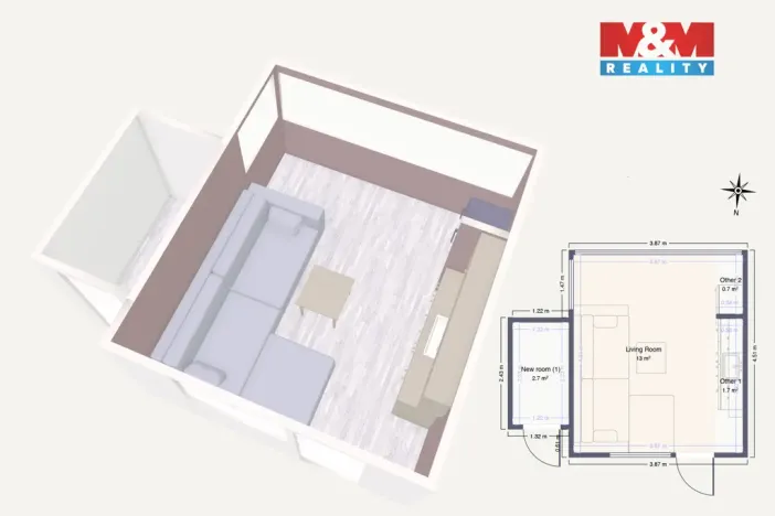 Prodej chaty, Kadaň, 22 m2