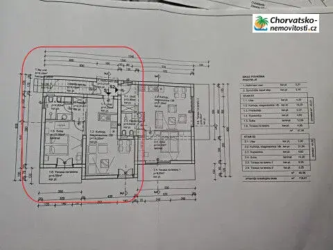 Prodej bytu 2+kk, Šmrika, Chorvatsko, 47 m2