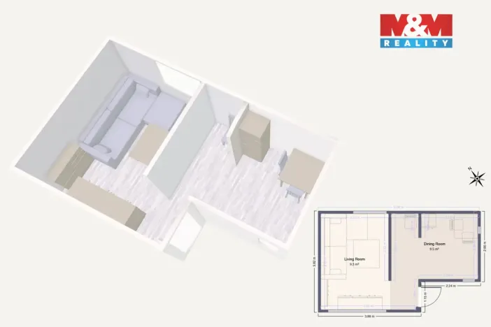 Prodej zahrady, Chomutov, 351 m2