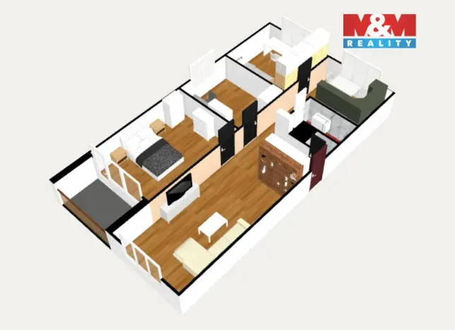 Prodej bytu 4+1, Chodov, Čapkova, 83 m2