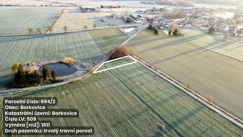 Prodej pole, Borkovice, 37657 m2