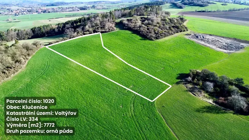 Prodej pole, Klučenice, 7772 m2