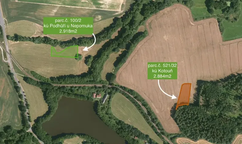 Prodej pole, Kasejovice, 5802 m2