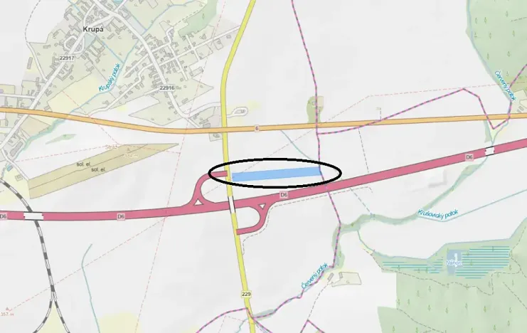 Prodej pole, Krupá, 12327 m2