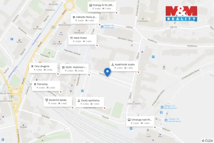 Prodej bytu 2+kk, Kralupy nad Vltavou, Vaníčkova, 53 m2