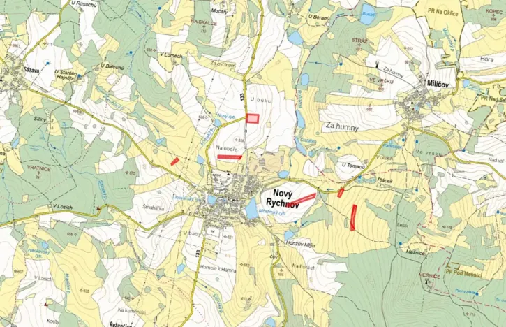 Prodej pole, Nový Rychnov, 39405 m2