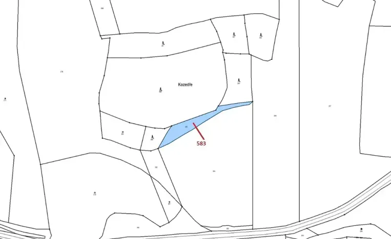 Dražba pozemku, Hradiště, 1221 m2