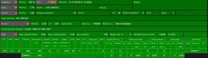 Prodej podílu lesa, Nová Hradečná, 2498 m2